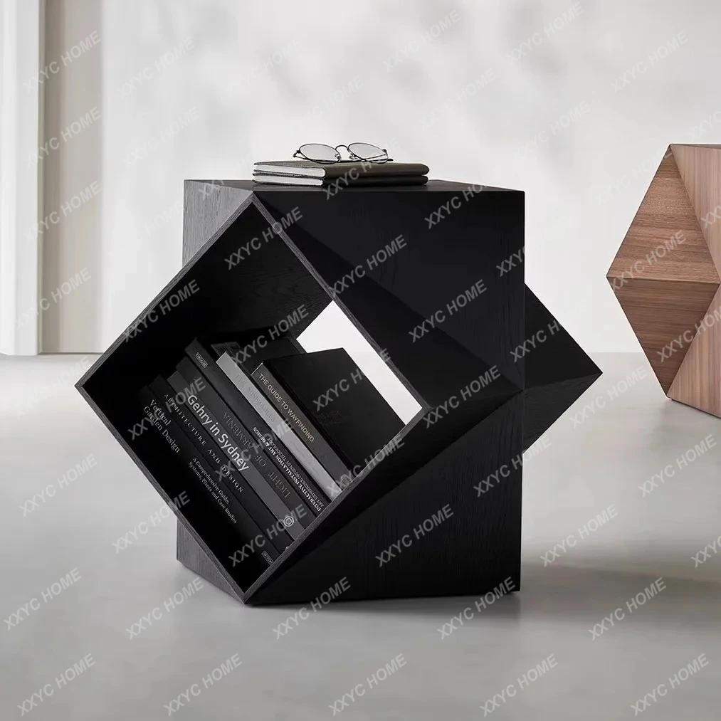 

Lolyhedral corner few black walnut art sofa edge few solid wood simple mobile coffee table
