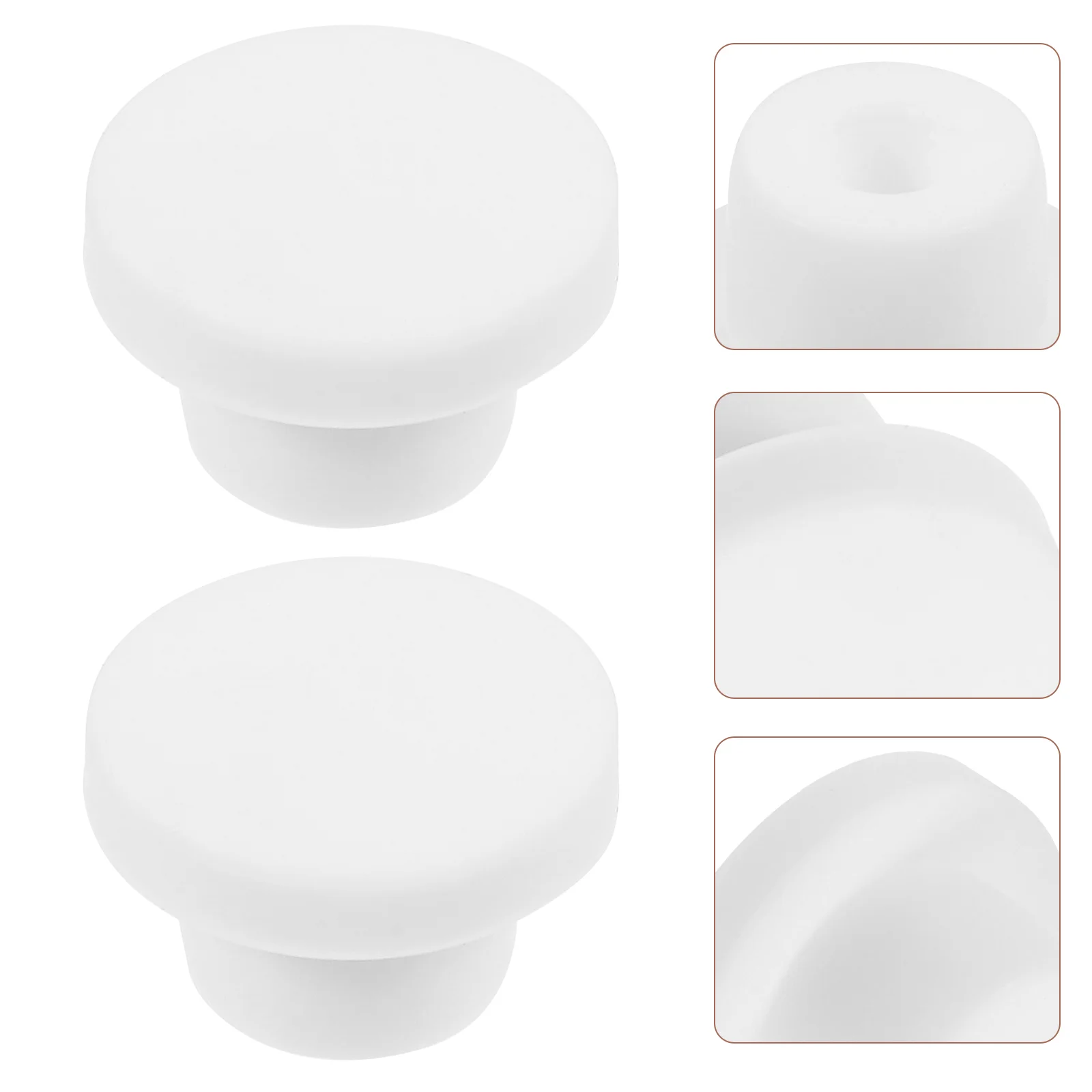 

2 Pcs Children's Bathtub Stopper Wash Silicone Basin Accessories Silica Gel Plug