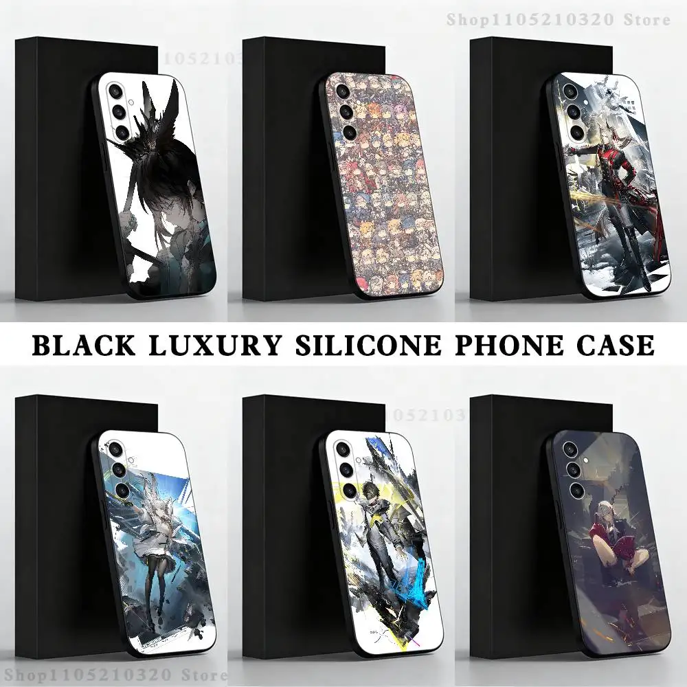 

Arknights Endfield Phone Case For Samsung S25,S24 Ultra,S20,S30 plus,S22 plus,S23,S30 Ultra 5G Silicone Black Shell