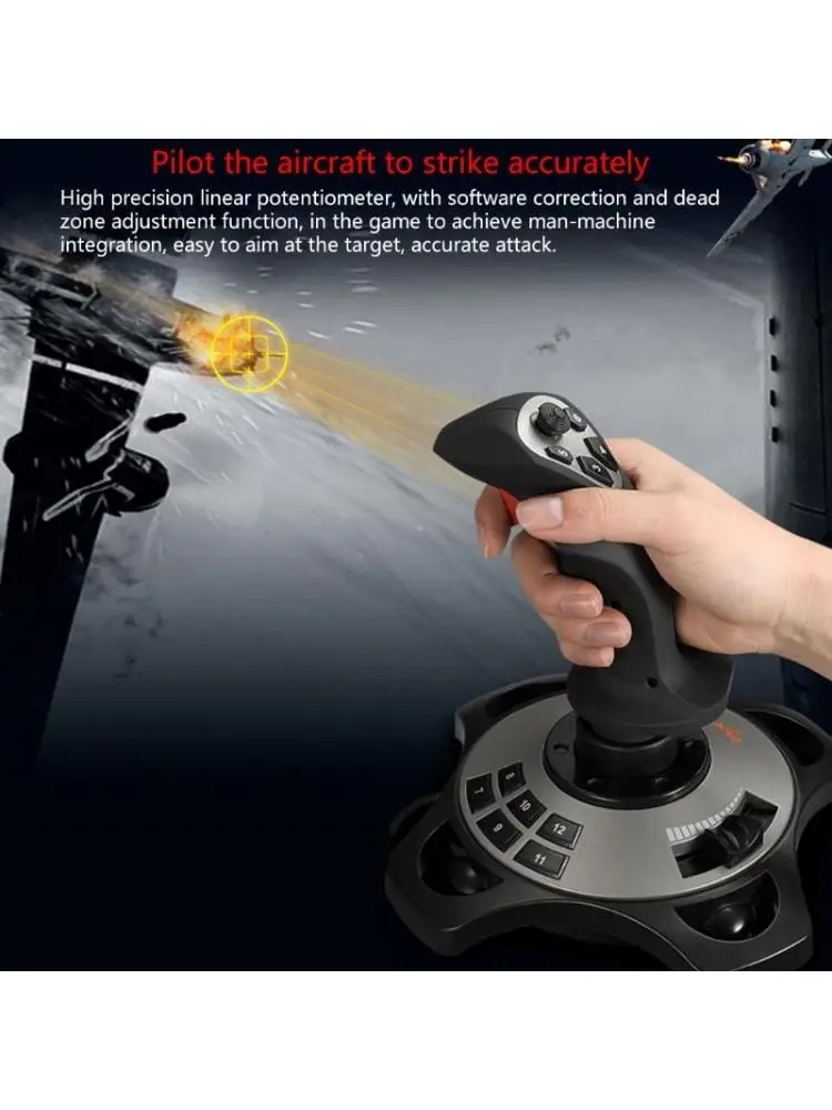 PXN-2113 Joystick vol Vibration jeu vol Joystick câble chargement USB adapté pour pour 7 8 VIST