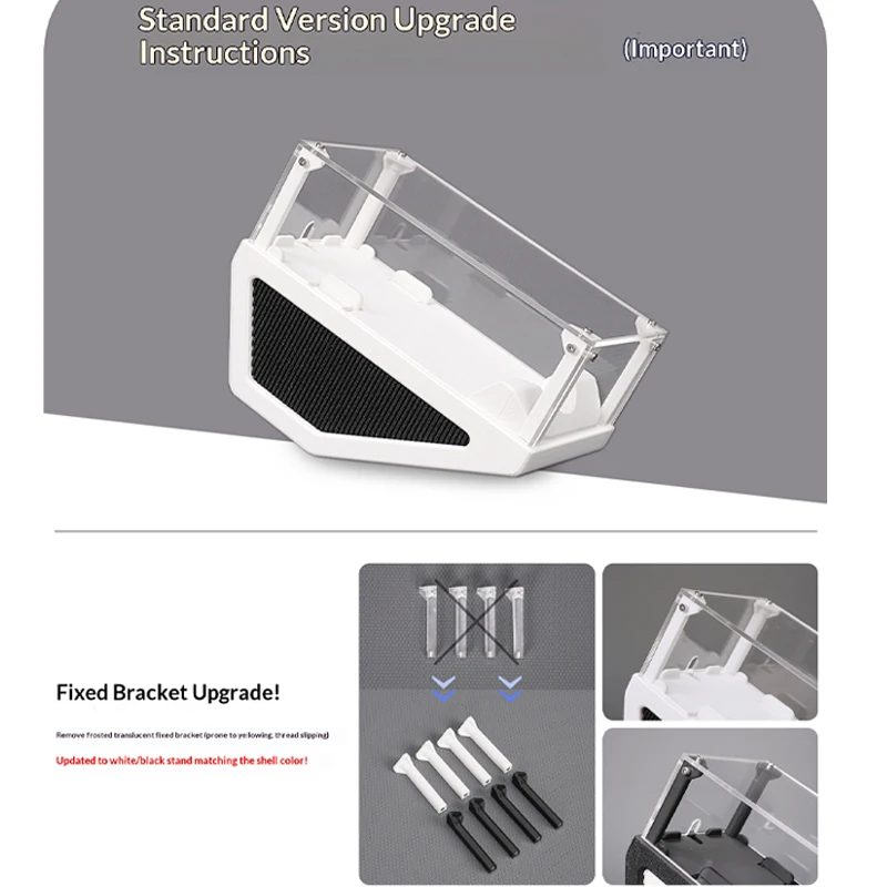 Upgraded Version Mouse Storage Display Box 3D Printing Acrylic Transparent Dust-proof Decorative Container Side By Side Magnetic