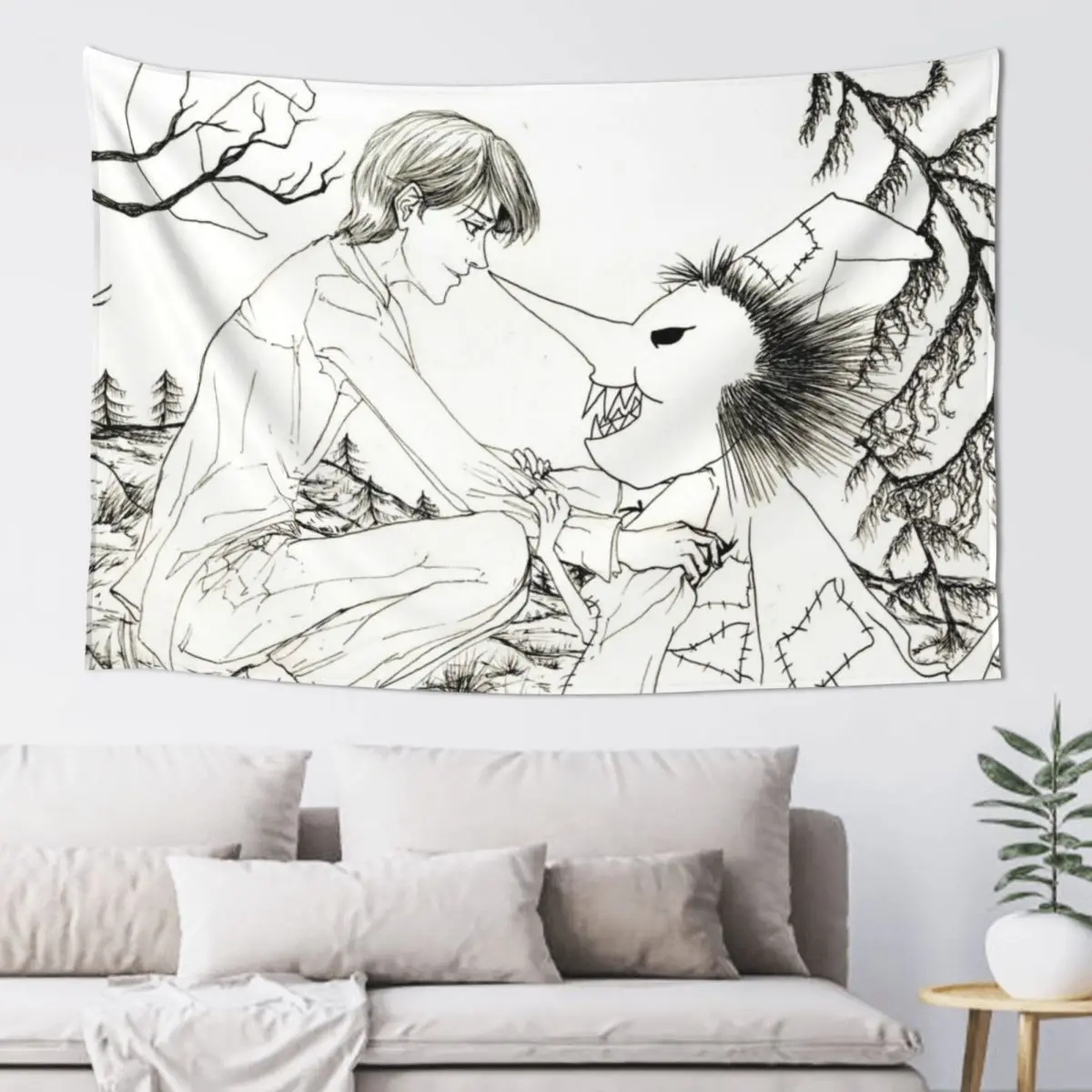 The Nameless Monster Tapestry Wall Decor House Decor Luxury Living Room Decoration Tapestry