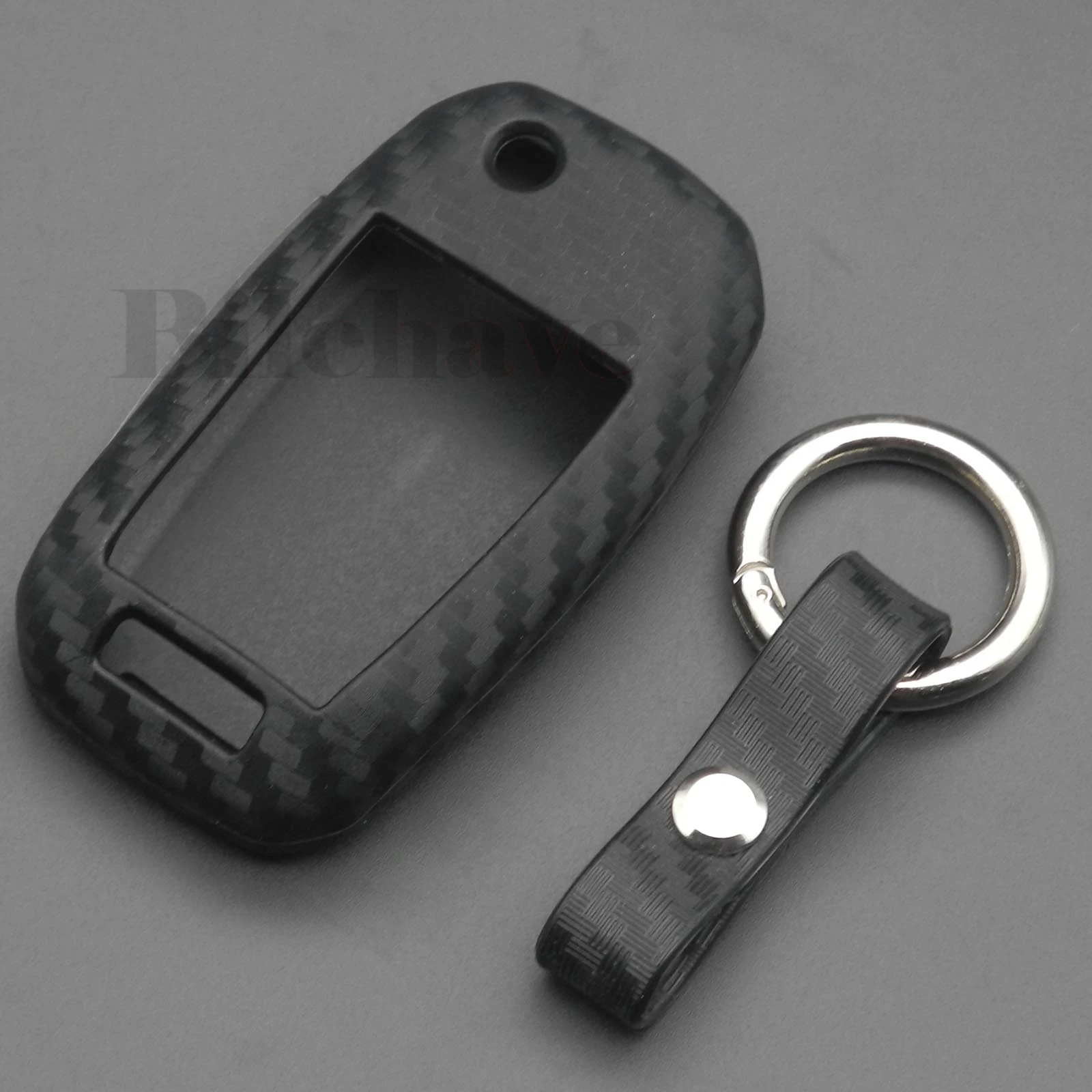 jingyuqin 3/4 Buttons Carbon Fiber Silicone Remote Key Case Cover Fob For KIA Rio Sportage Ceed Sorento Cerato K2 K3 K4 K5