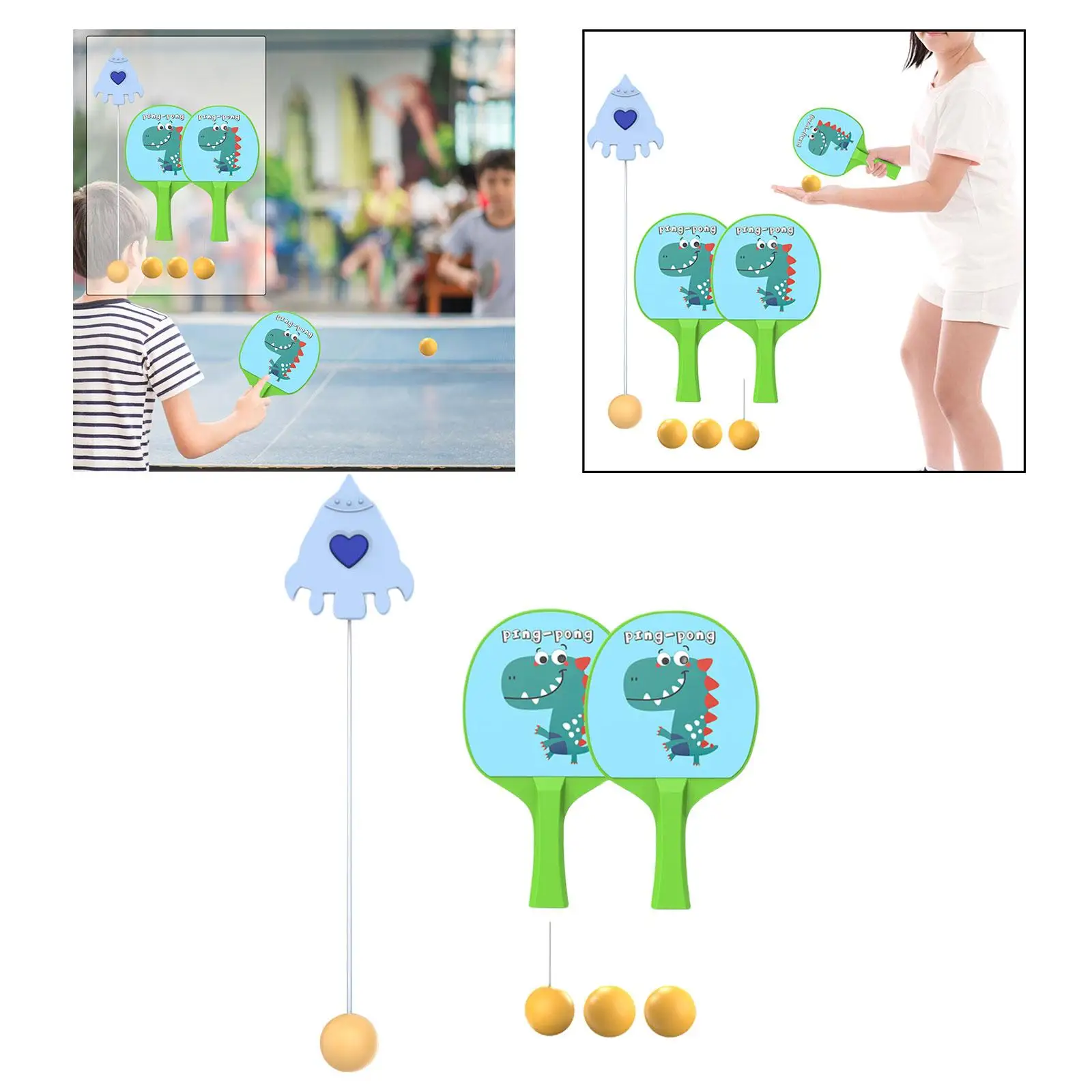 لعبة معلقة لتدريب تنس الطاولة للتفاعل بين الوالدين والطفل في الأماكن المغلقة بينج بونج