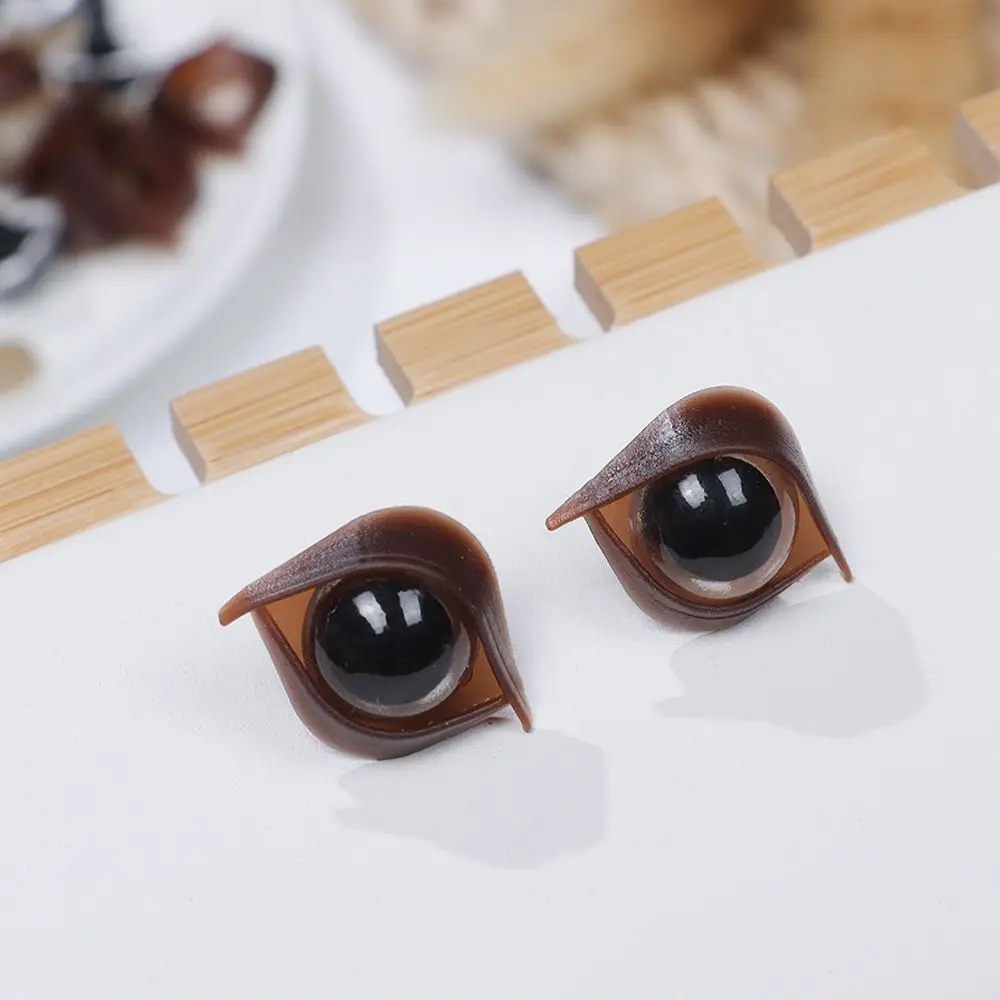 5Pairs 10/12/14mm Plastic Eyes Crafts with Washer Puppet Crystal Eye Dolls DIY Tools Stuffed Toys Parts Bear Animal Accessories