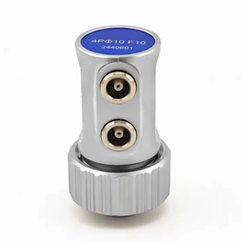 4MHz 10F Dual Crystal Straight Probe, Longitudinal Wave Focusing Transducer for Ultrasonic Flaw Detector NDT Testing