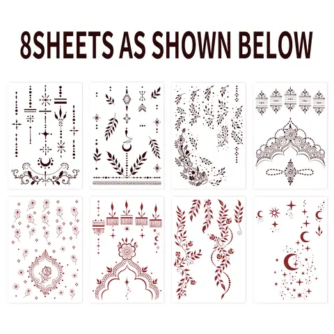 8 best sales मेंहदी स्टिकर - №6