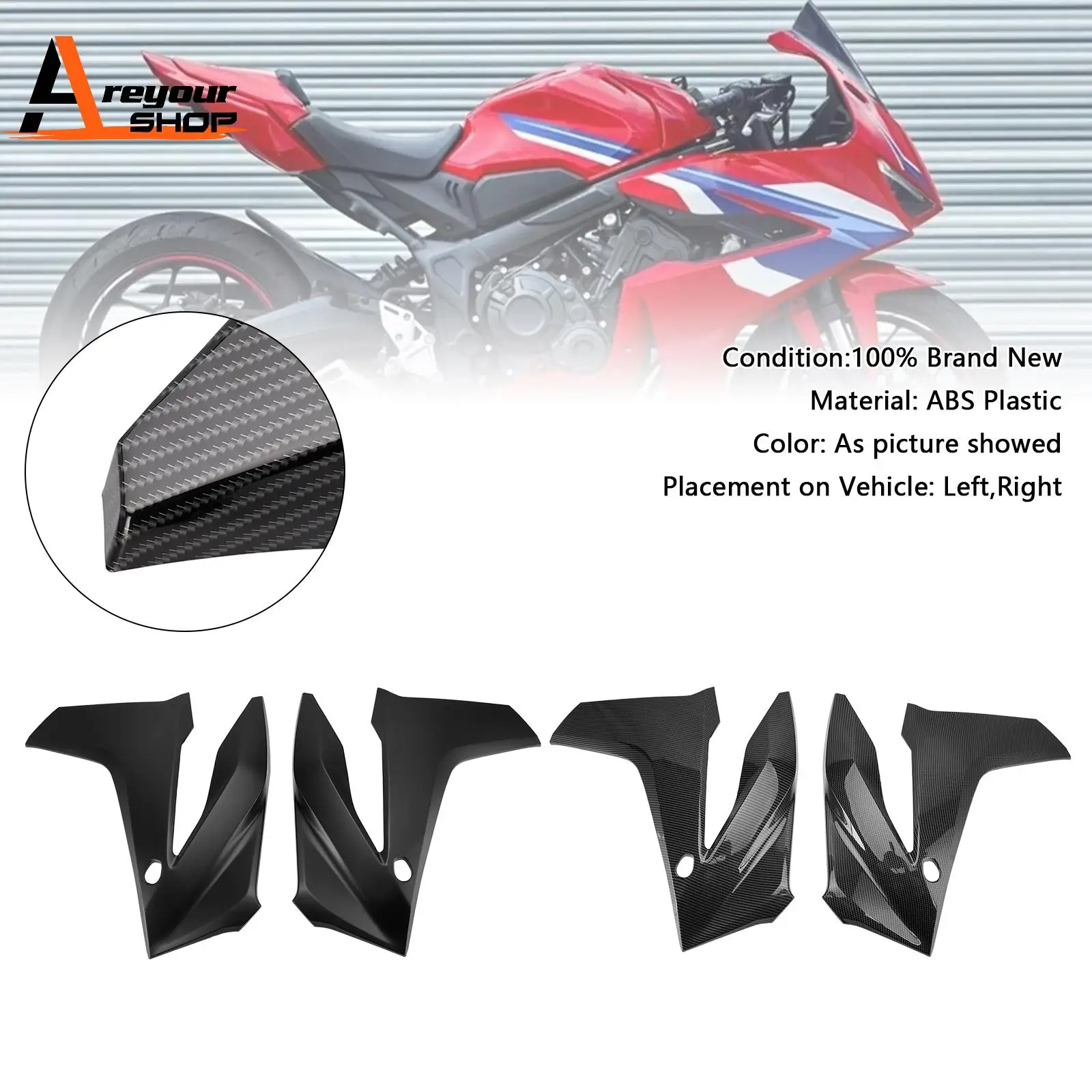 

Боковая рама, крышка панели, обтекатель кузова для Honda CBR650R 2024-2025