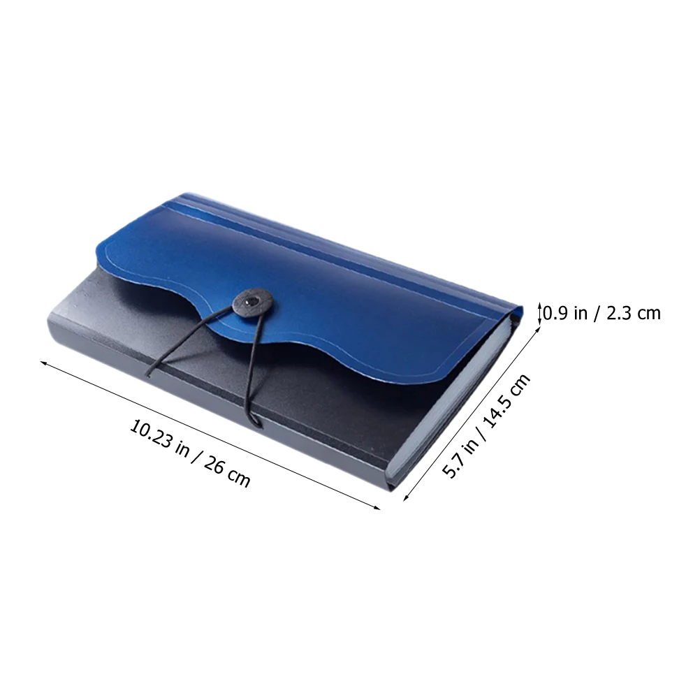 

2 Pcs Receipt Storage Bag Documents Organizer Binder Invoice Pouch File Folders Accordion Pocket Pp Portable Office