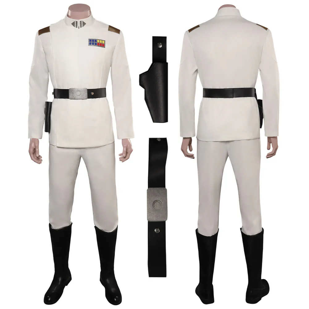 

Thrawn Grand Admiral Cosplay Fantasia Costume Disguise Adult Men Male Uniform Top Pants Outfits Man Halloween Carnival Suit