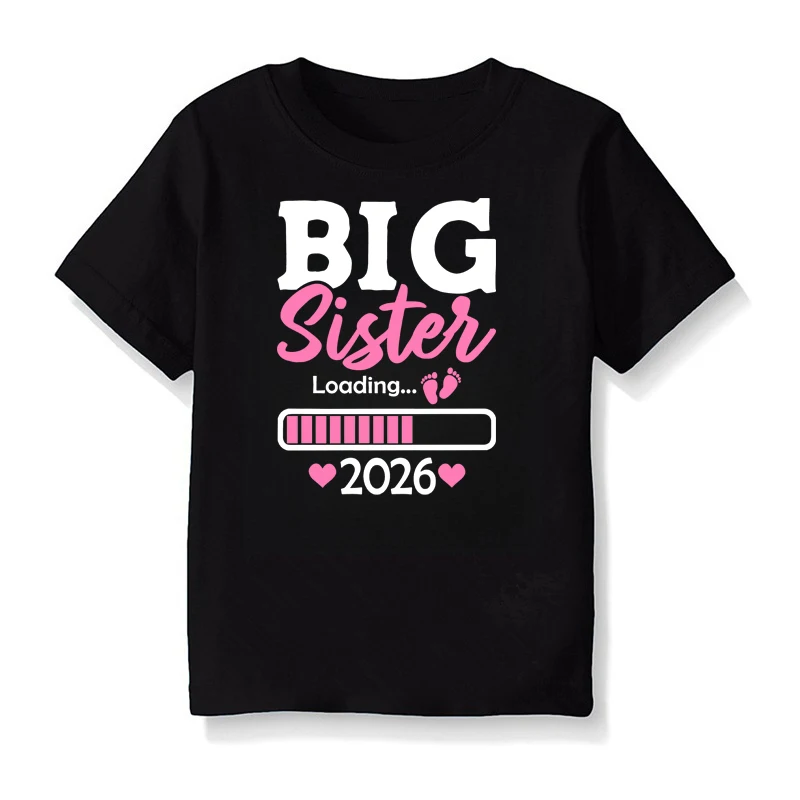 Promoted To Big Sister/Brother 2026 Matching Brother Sister Shirts Baby Announcement New Bro Sis Gift Matching Sibling Clothes