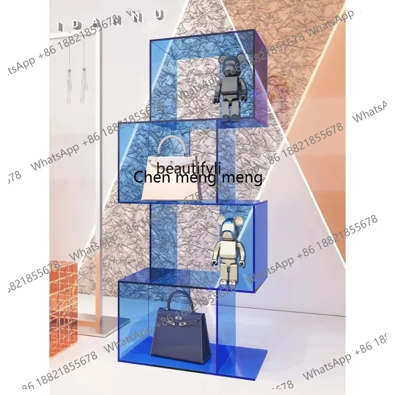 lhy 26 new ZQ-transparent display rack for clothes store, acrylic display cabinet, window decoration ss 26