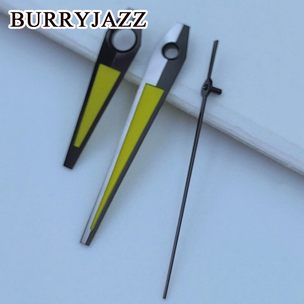BURRYJAZZ NH35 NH36 NH38 7S26 7S36 4R35 4R36 Watch HandsSilver Rose Gold Gun Green Hands Green Luminous