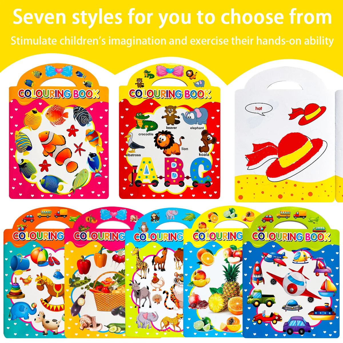 

Diverse children's coloring books inspire imagination, exercise, and endless fun in hands-on activities Start of school season