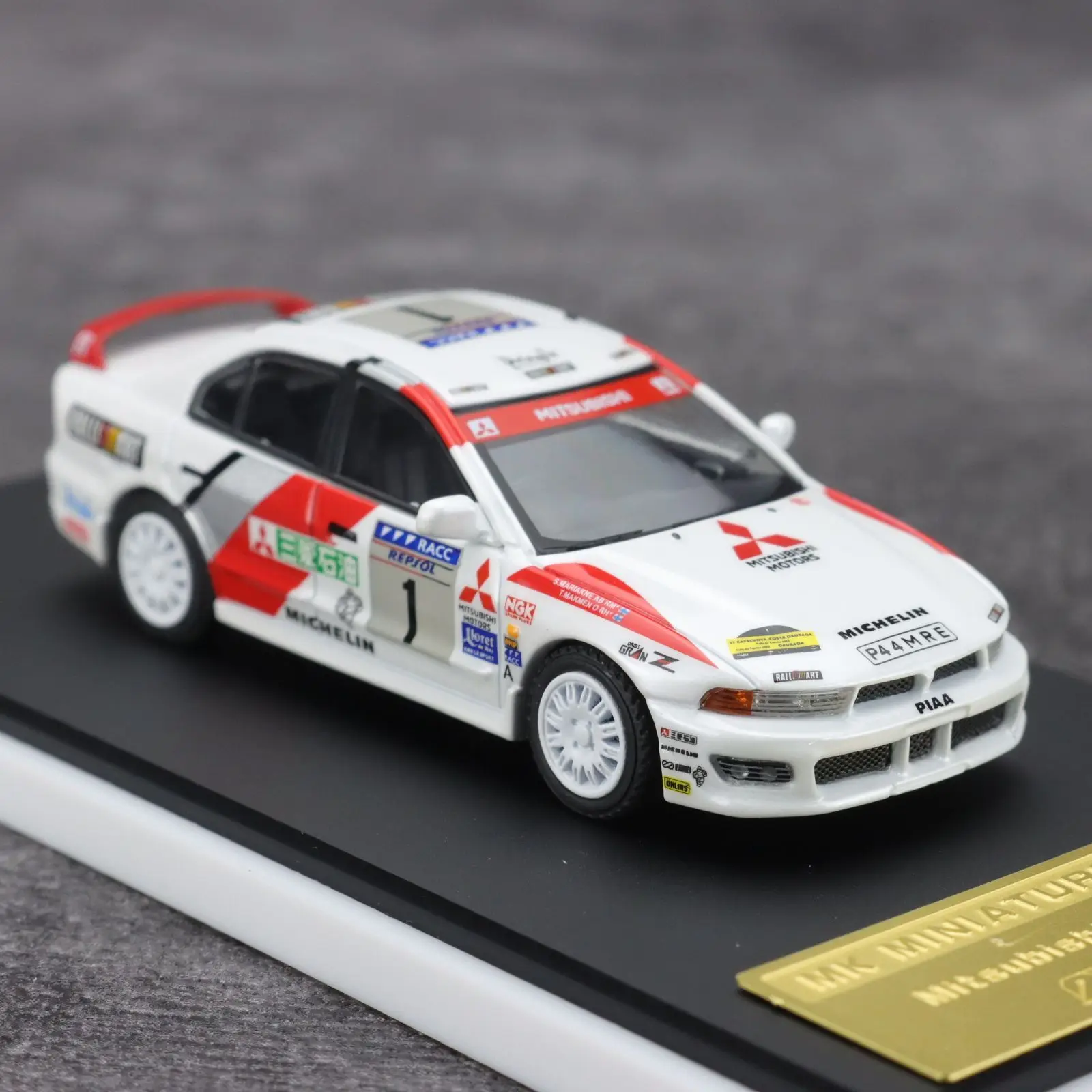 MK Diecast 1:64 Mitsubishi Car Model Mitsubishi Lancer Evolution VR-4  Play Vehicles Collectible Model Cars Toys for Boys Gift