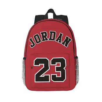 MJ Michael Jordan 23 Bedruckte, leichte, lässige Schultasche für Schule, Outdoor, Einkaufen, Büro 15 Zoll