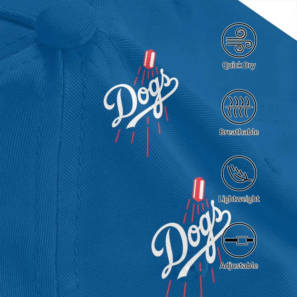 قبعات البيسبول للجنسين دودجر دوجز - قبعات البيسبول الرياضية الصيفية باللون الأزرق في الهواء الطلق قبعة الهيب هوب Casquette