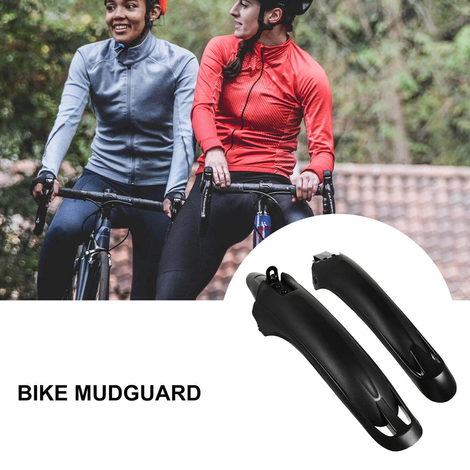 

2pcs Bicycle Mudguard Front Mud Guard For Mountain Bike Curve Design Rain Protection Durable Bike Mud Guard
