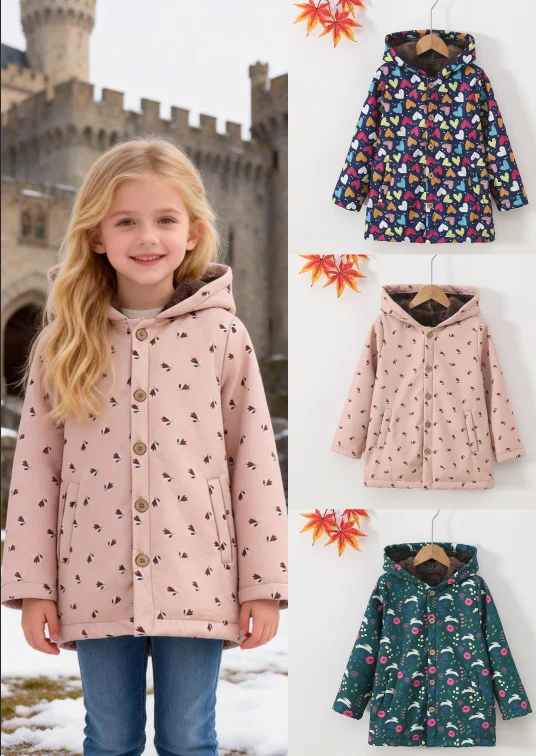 New Spring and Autumn Plus Thin Velvet Girls' Fashion Western Style Doll Shirt 1-10 Years Old