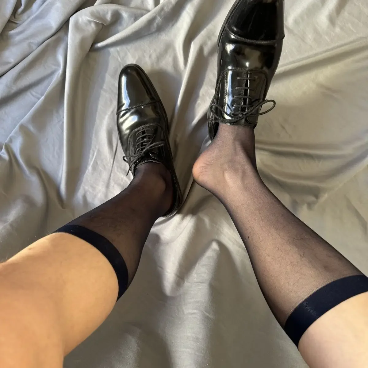 Sexy Ultra Thin Business Socks for Men Formal Suit Dress Tube Socks Men Sheer Stockings Man Erotic Wear Socks Calcetines Hombre