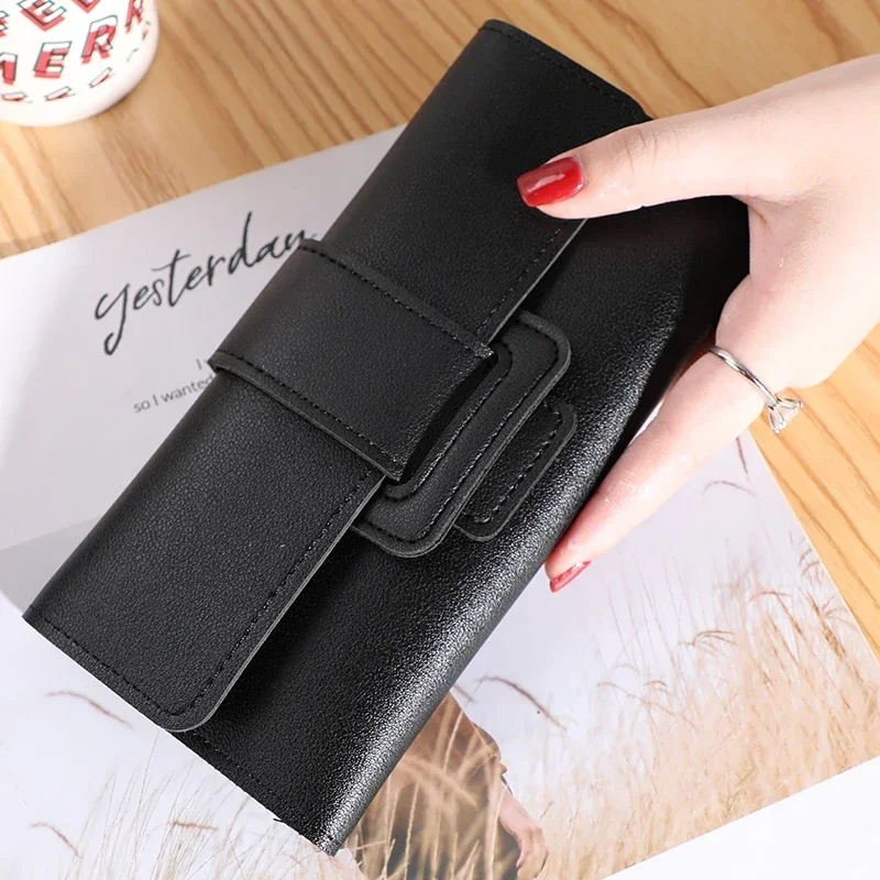 Women  Large Capacity Leather Wallet Cardholder Coin Purses Clutch Phone Credit Card Holder Ladies Luxury Bag