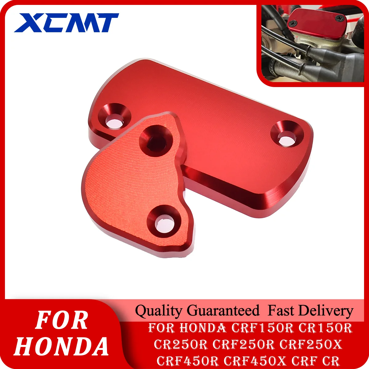 

Motorcycle CNC Front Rear Brake Fluid Reservoir Cap Cover For HONDA CR 125R 250R CRF 150R 250R 250X 450R 450X 250RX 250F 02-23