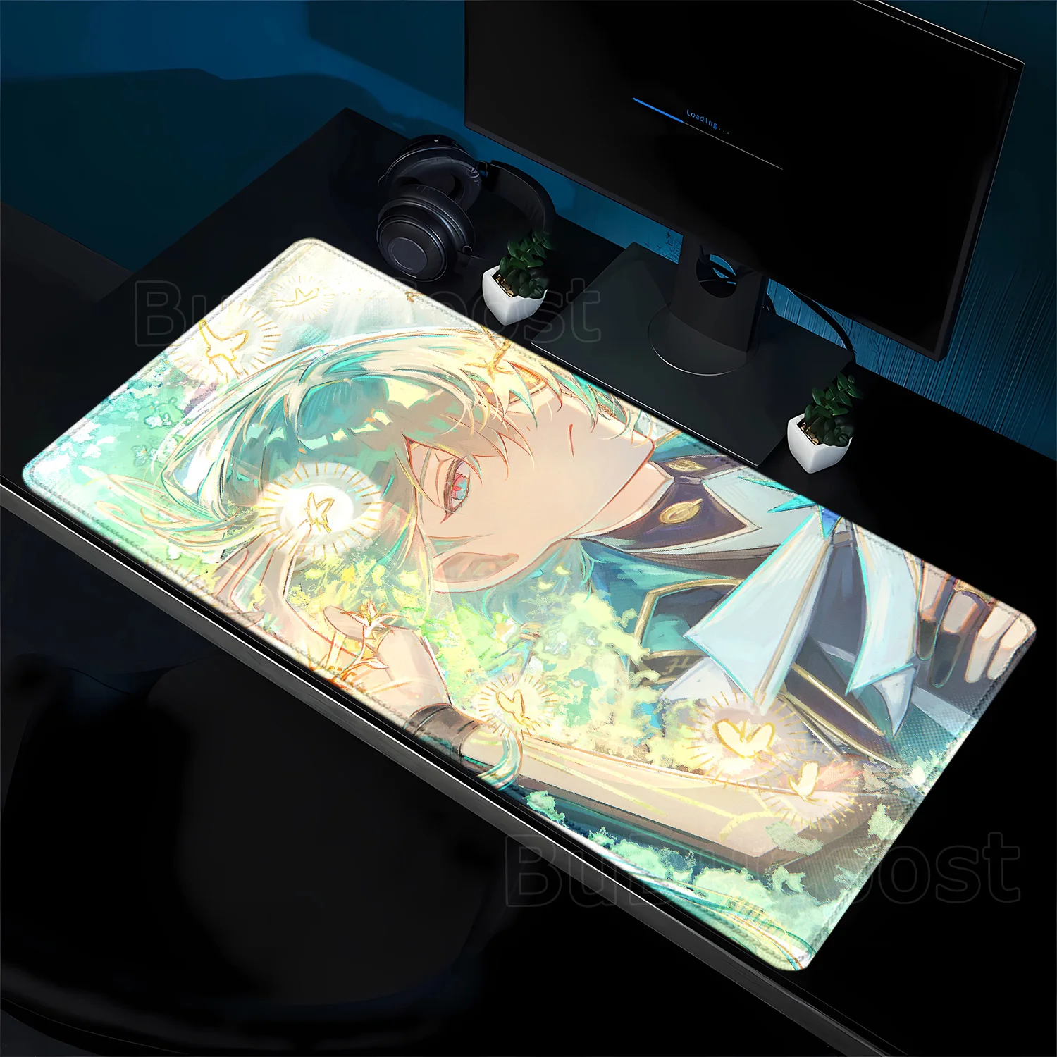 Honkai Star Rail Anaxa Mouse Pad PC Office Accessories Keyboard Anime Mousepad Natural Rubber Anti Slip Gaming Extended Desk Mat