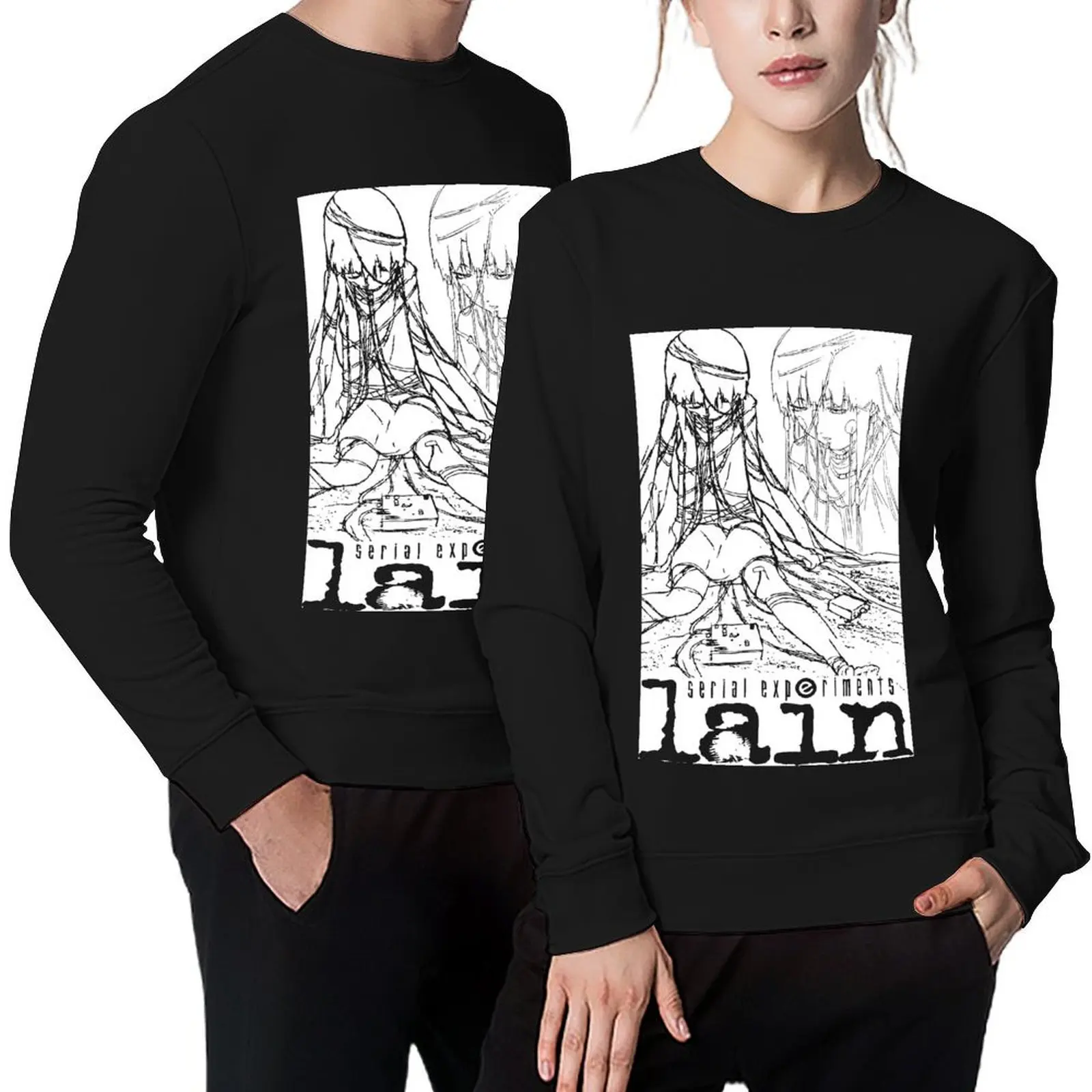 

Serial Experiments Lain Pullover autumn new products mens clothes men's sweat-shirt set winter clothes hooded sweatshirt for men
