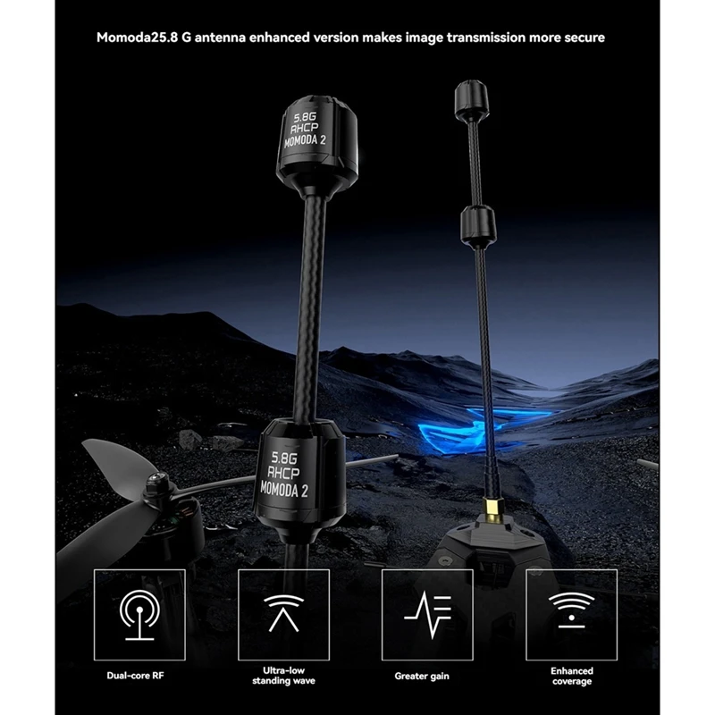 5.8G เสาอากาศคู่ 5.65 GHz SMA Dual-Core RF สําหรับ FPV Drone Quadcopter Freestyle อุปกรณ์เสริม Ultra-Low VSWR DIY RC อะไหล่