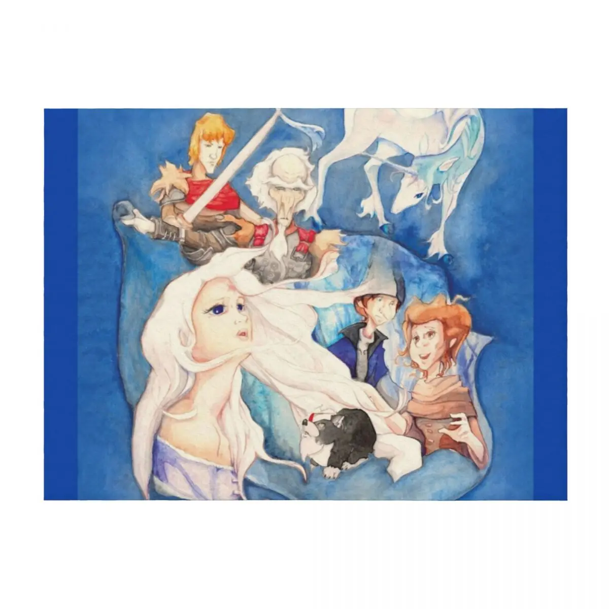 

Reflections The Last Unicorn Throw Blanket Decorative Throw christmas gifts Plaid Fashion Sofas Blankets