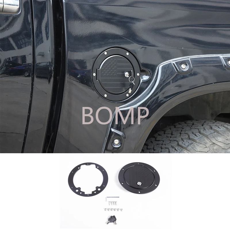 BOMP For  Toyota Tundra 2007-2021 fuel tank cap anti-theft lock cover aluminum alloy (mecha model) car modification accessories