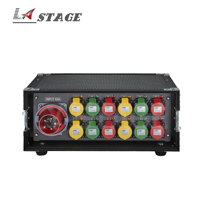 12-way (63A) power through cabinet (12-way 16A waterproof output)