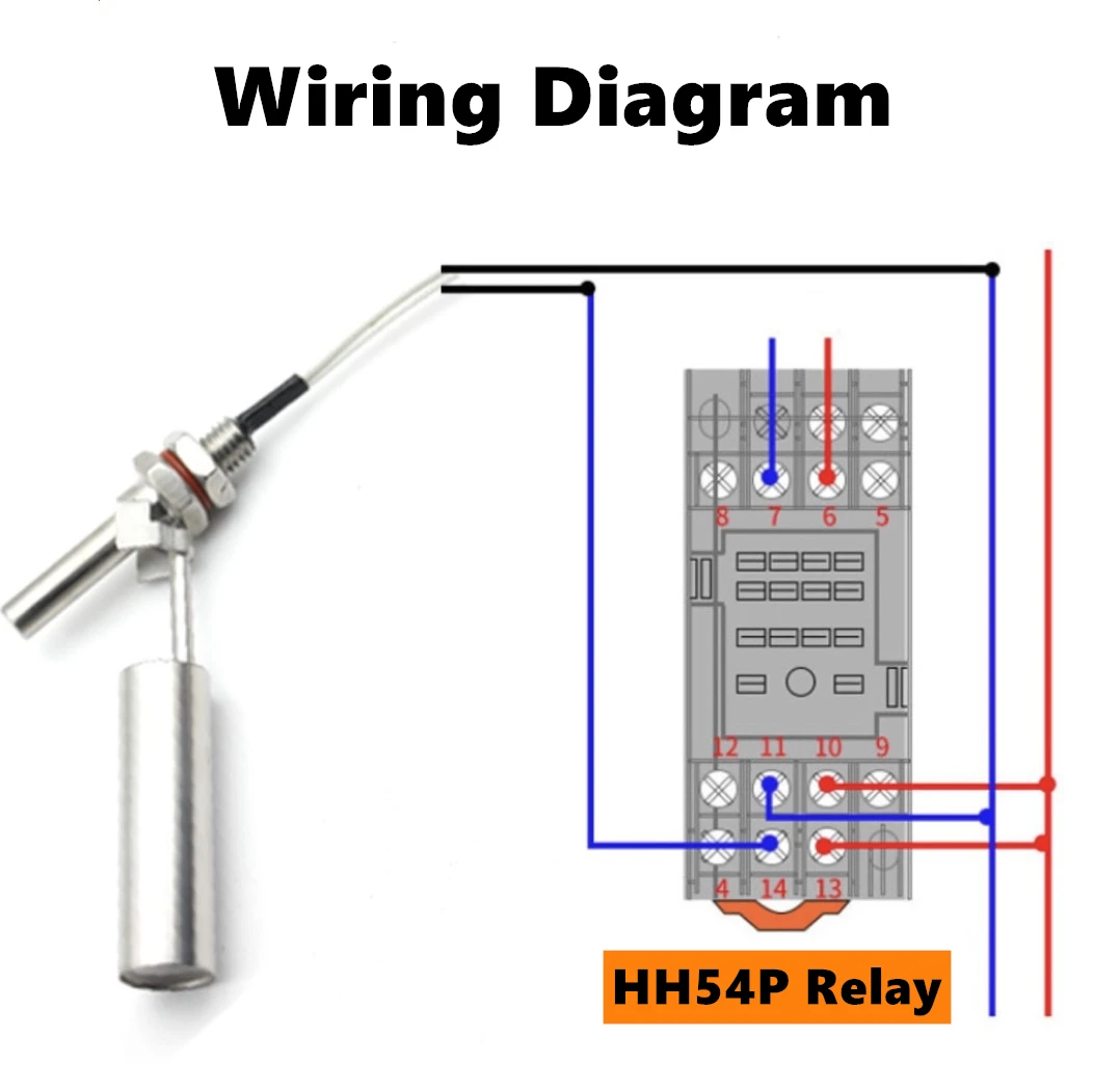 Stainless Steel Float Switch Tank Liquid Water Level Sensor Flow Sensor Level Gauge M10 G1/2\' Thread With Hoffman Connector