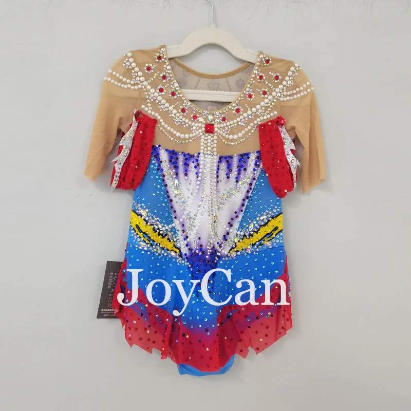 Joycan Rhthmic Gymnastik Trikots Mädchen Frauen blau Spandex elegante Tanz kleidung für die Konkurrenz