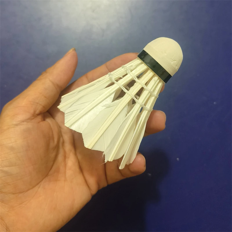 Deerway Professionelle 12er-Pack Gänsefeder-Badmintonbälle Langlebige Stabile Flugbälle für das Training – Detail 8