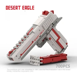 2024 Moc Bricks Toys with 9 Rounds of Bullets in A Magazine Capable of Shooting Desert Eagles Block Guns Children's Puzzle Toys