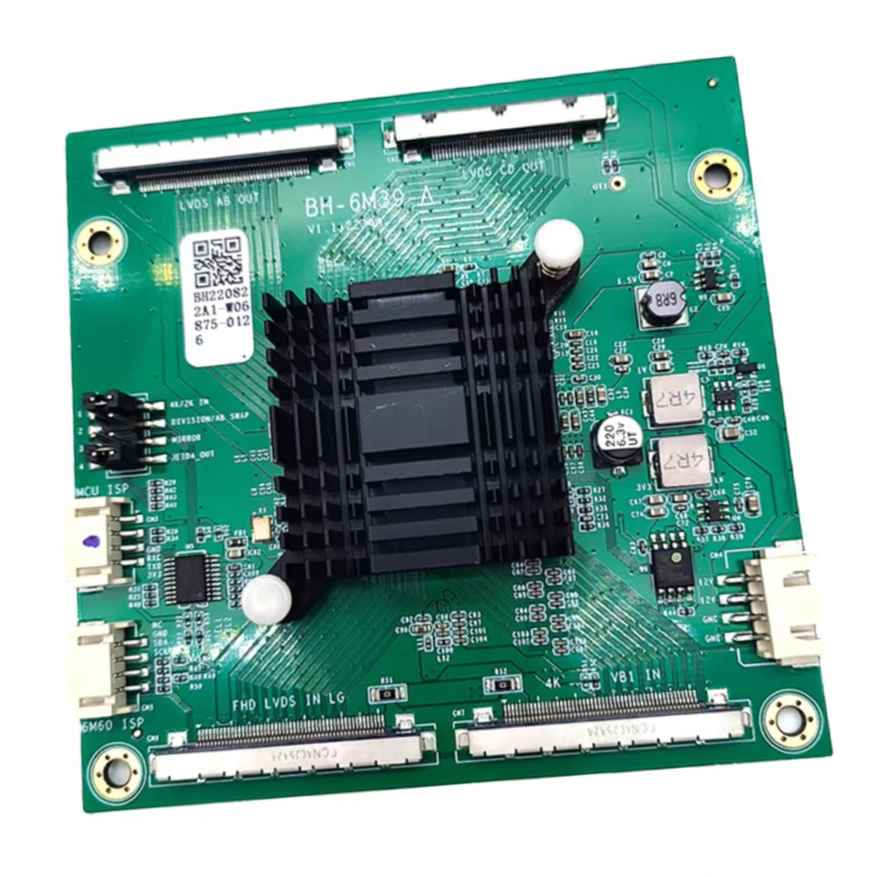 Placa adaptadora de BH-6M39-A, placa base 4K, punto 2K, pantalla VBO a LVDS, placa de refuerzo de frecuencia, placa multiplicadora de 60hz a 120hz