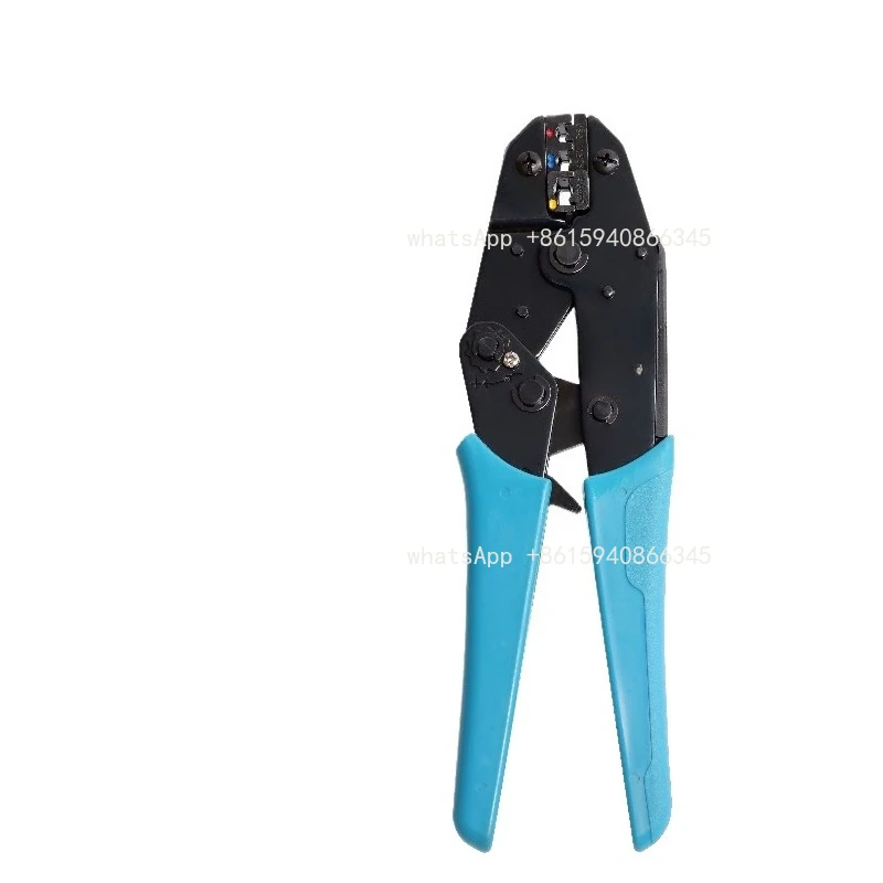 9 Inch Ratchet Terminal Crimping Plier, Cold Press Wiring Clamp, Multifunctional Bare Terminal Crimping Hand Tool