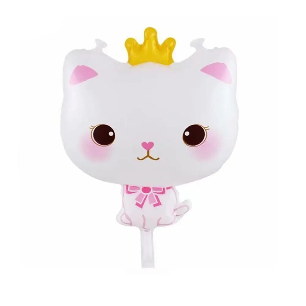 

Cartoon 3D Gifts Aluminium Foil with Crown Toys Inflatable Balloon Birthday Decor Party Supplies Foil Balloons
