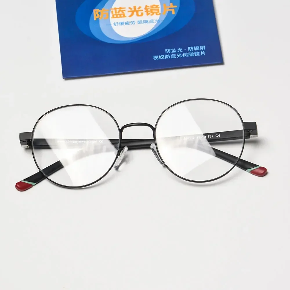 Lunettes de lecture multifocales progressives style Y2K, verres de prescription pour astigmatisme, petites lunettes rondes pour hommes, montures métalliques personnalisées