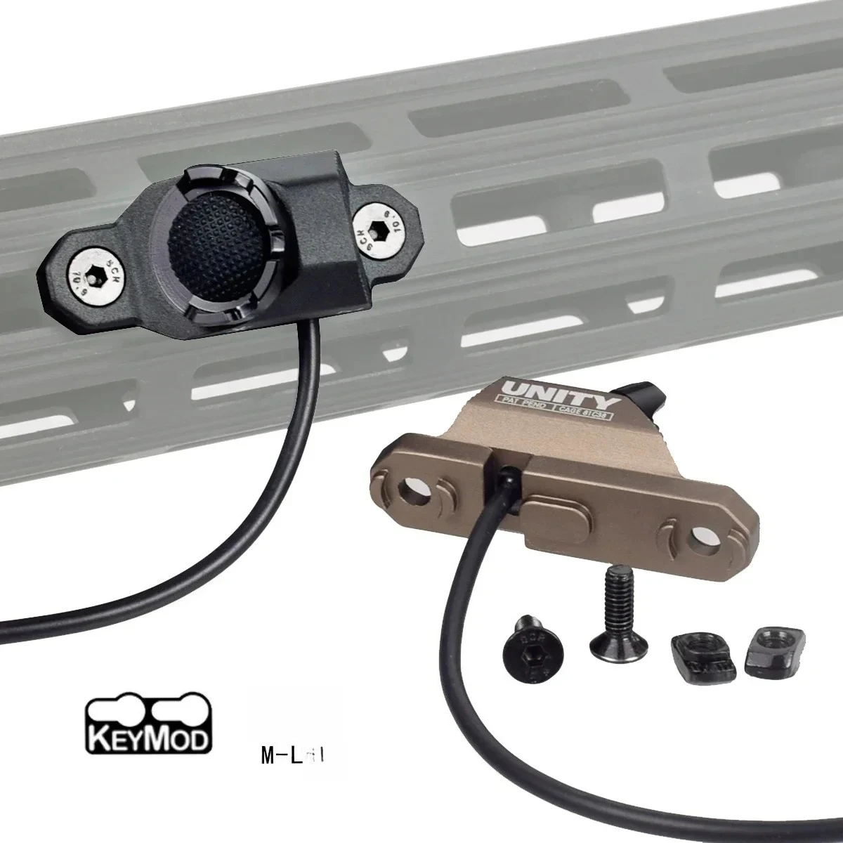 Картина 5: Кнопка дистанционного управления давлением Surefire M300 M600 UNITY с разъемом 2.5/3.5 мм/SF для крепления ML-K Keymod на 20-мм планку для DBAL-A2 PEQ15