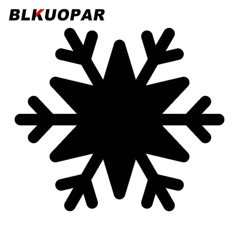 

BLKUOPAR For Snowflake Silhouette Car Stickers Fashionable Sunscreen Decals Vinyl Car Wrap Campervan Snowboard Scratch-Proof