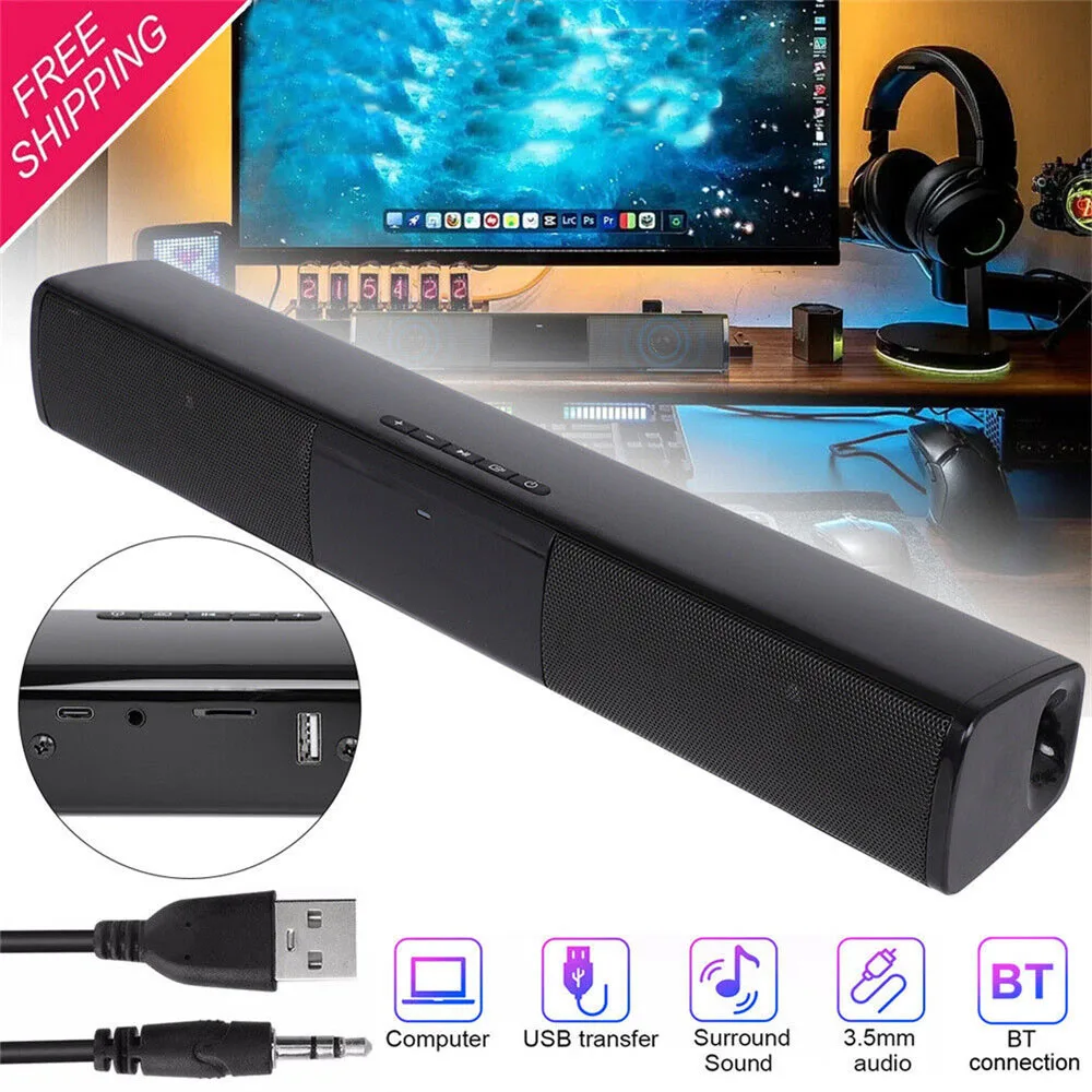 Heimkino-Soundsystem Bluetooth-Lautsprecher Computerlautsprecher für TV Soundbar Kabelgebundener Kabelloser Bass-Subwoofer-Lautsprecher