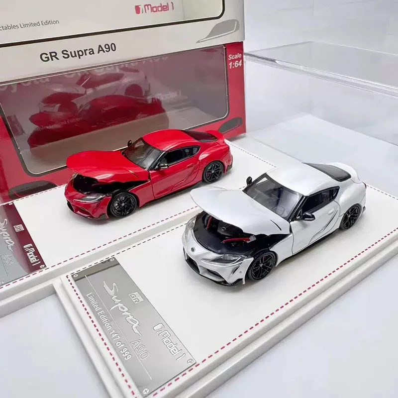 

Model1& FH 1/64 Alloy GR Supra A90 Front Cover Can Be Opened Car Model Ornament Souvenir Display Collection Hobby Gift