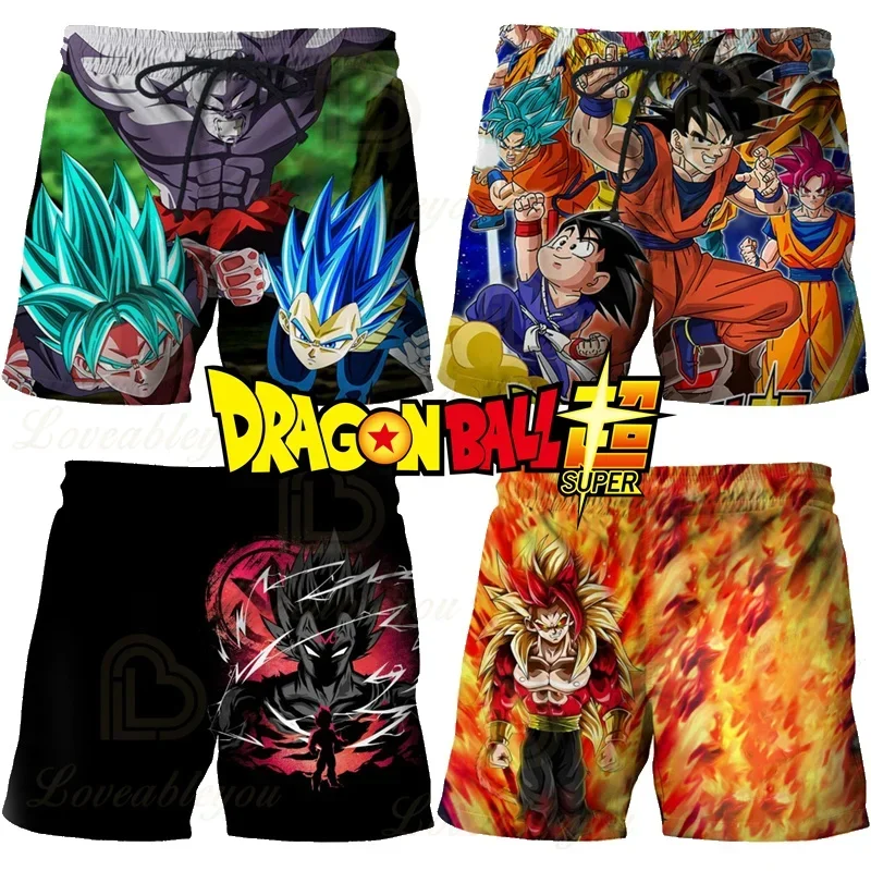 Шорты замасу Вегета Сон Гоку Драконий жемчуг Z Супер сайян летние пляжные мужские уличные брюки Какаси оверсайз крутые дышащие брюки