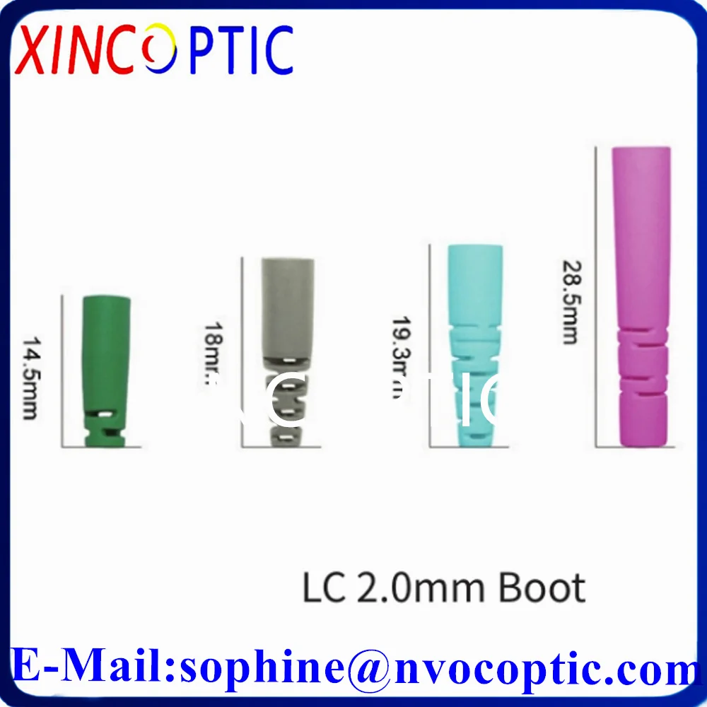 LC/UPC 2.0mm MM OM2 OM4 Duplex Ceramic/Zircon 20mm Colorful Boot Fiber Optic Connector,LC SM 9/125 Dual Optic OM3 Connectors