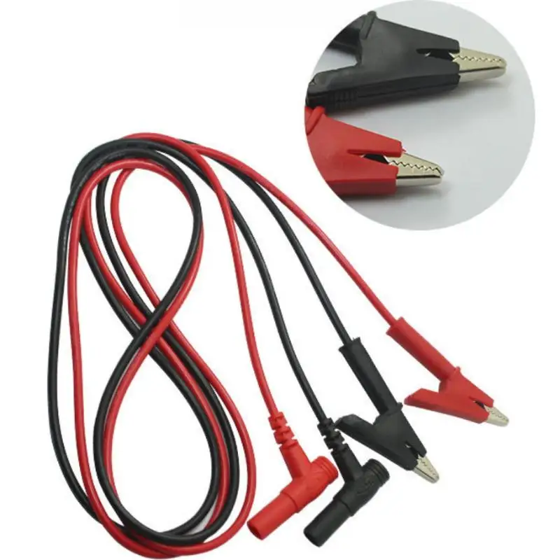 Multimeter Testing 10A Alligator Clip Electrical Equip with Banana Plug Test Cable Lead Connector