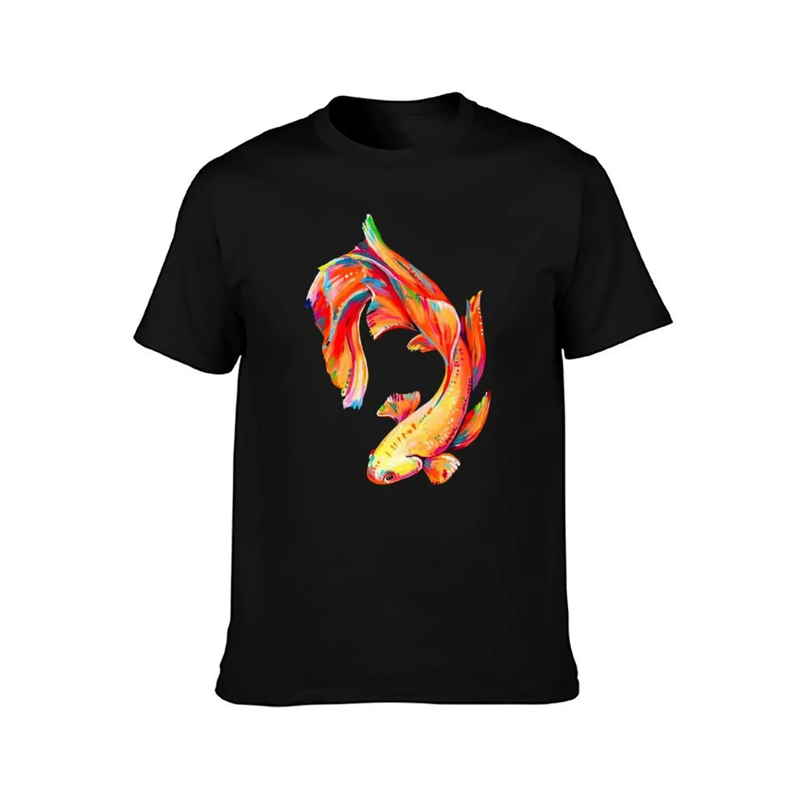 Siamese Fighting Fish, Betta Fish T-Shirt Basic Simple Design Short Sleeve Shirt T-Shirt