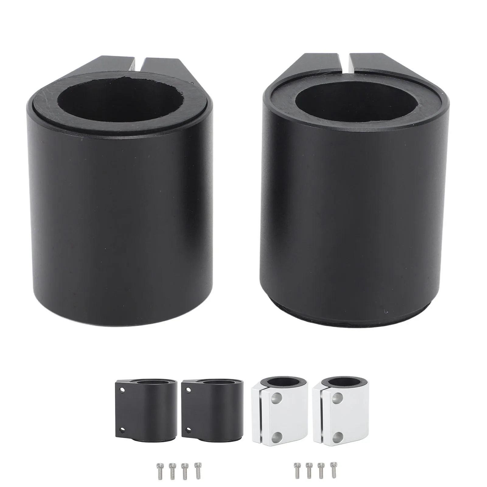 2pcs 1in High Temp Exhaust Clamp Aluminum Butt Joint Exhaust Band Clamp for Banshee 1987 to 2006 High Temp Muffler Clamp
