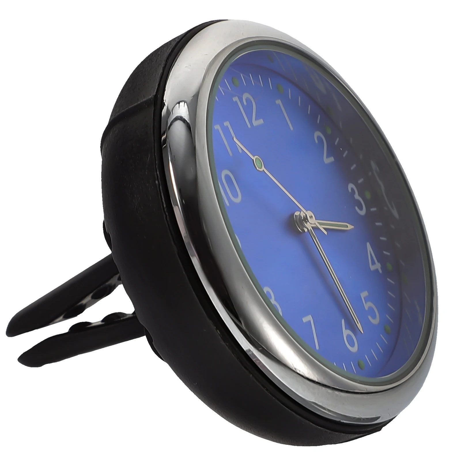 

Luminous Quartz Clock Car Dashboard Air Vent Clip Night Light Vehicle Office Use Fadeless Metal Body Compact